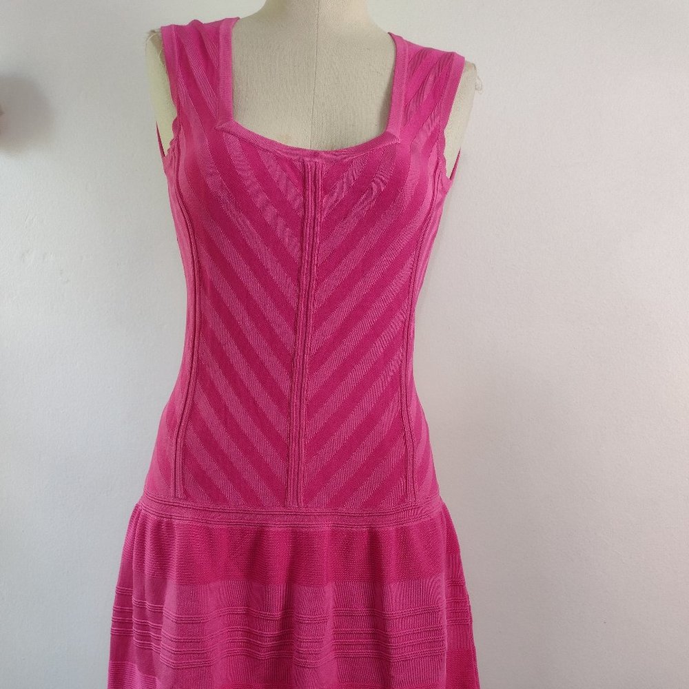 Barbiecore Hot Pink Knit Dress